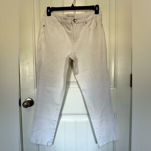 Coldwater Creek natural fit white denim size 12 Petite